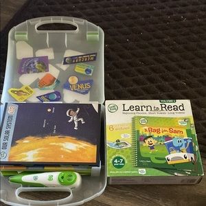 Learning scan pen from leap frog with extra books